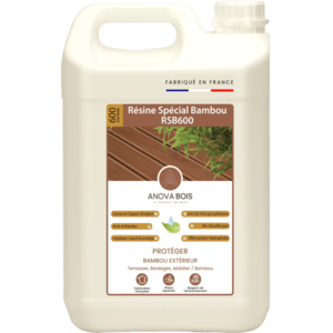 Résine - spécial BAMBOU - INCOLORE - bidon de 2 litres - environ 25 m²